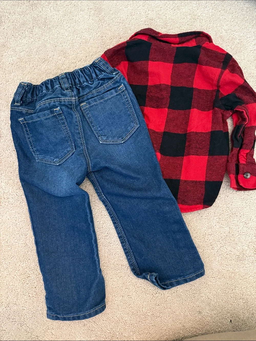 Old Navy ▪️🟥▪️ Flannel SZN Set